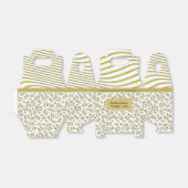 Gold/White Random Number Pattern des 85. Party Geschenkschachtel (Ungefaltet)