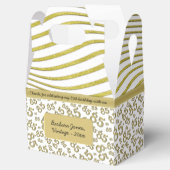 Gold/White Random Number Pattern des 85. Party Geschenkschachtel (Geöffnet)