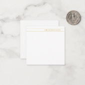 Gold & White Rechtsanwaltsberuf Mitteilungskarte (Vorderseite/Rückseite Beispiel)