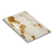 Gold White Südwest Cowhide Notizblock (Rechte Seite)