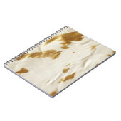 Gold White Südwest Cowhide Notizblock (Linke Seite)