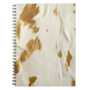 Gold White Südwest Cowhide Notizblock