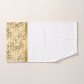 GOLD WHITE TIERE PEBBLE BADEZIMMER SET (Handtuch)