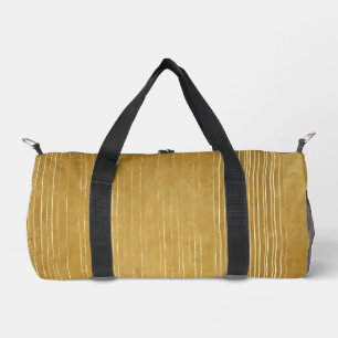 Gold White Vintag Art Deco Moderne Kollektion Duffle Bag