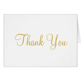 Gold White Wedding Vielen Dank