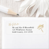 Gold Wildblume Future Mr. & Mrs. Rücksendeadresse (Insitu)