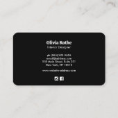 Gold-Wildblumen Visitenkarte (Rückseite)