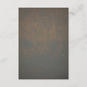 Gold Willow Tree Zweige Hochzeitdetails einfügen Begleitkarte (Rückseite)