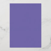 Gold Willows Lavender Wedding Foil Einladung (Rückseite)