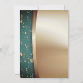 Gold-Wine-Glas, High Heels, Ballons-Renten-Party Einladung (Rückseite)