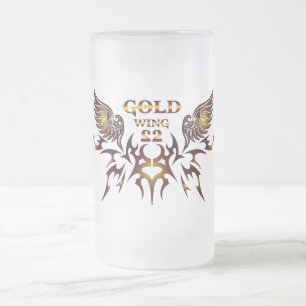 Gold Wing-2 Bierglas Mattglas Bierglas