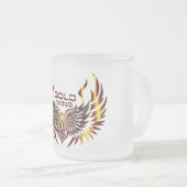 Gold Wing Glasbecher Mattglastasse (VorderseiteRechts)