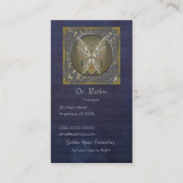 Gold Winged Herz Visitenkarte