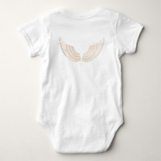 Gold Wings Baby Bodysuit Baby Strampler (Rückseite)