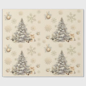 Gold Winter Geschenkpapier (Flach)