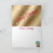 Gold Winter Karte (Innenseite)