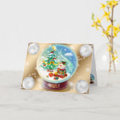 Gold Winter Karte (Gelbe Blume)