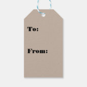 Gold Winter Snow Birds Weihnachten Geschenkanhänger (Rückseite)