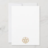 Gold Winter Solstice Party Einladung (Rückseite)