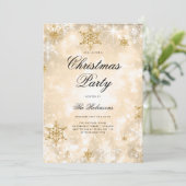 Gold Winter Wonder Holiday Einladungsprogramm & Me Einladung (Stehend Vorderseite)