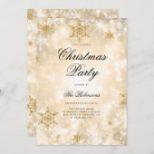 Gold Winter Wonder Holiday Einladungsprogramm & Me Einladung (Vorne/Hinten)