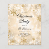 Gold Winter Wonder Holiday Einladungsprogramm & Me Flyer (Vorne)