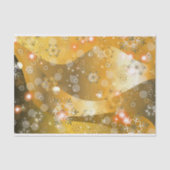 Gold Winter Wonderland Schneeflocken und Läden Seidenpapier (Vorderseite)