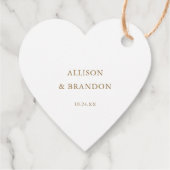 Gold Wir sind Verlobte Partner-Favoriten Geschenkanhänger (Rückseite)