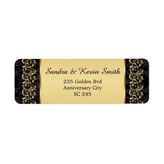 Gold Wirbel 50. Hochzeitstag (Vorne)