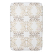 Gold Wirbel Arabesque Badematte (Vorderseite Vertikal)