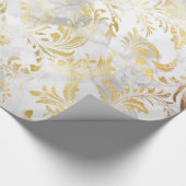 Gold Wirbel Geschenkpapier (Ecke)