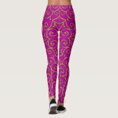 "gold"-Wirbel Leggings (Rückseite)