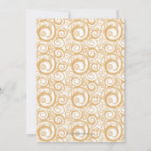 Gold Wirbel Weihnachtsfeiertag Foto Karte (Rückseite)