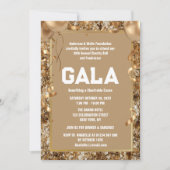 Gold Wohltätigkeit Ball Corporate Fundraising-Part Einladung (Vorderseite)