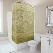 Gold Wood Glitzer Textur Hintergrund Duschvorhang (Beispiel)