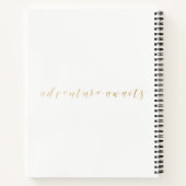 Gold World Map Reisenotizen für Paare Notizblock (Rückseite)