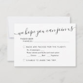 Gold World Map Reiseziel RSVP Karte (Rückseite)