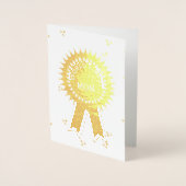 Gold Worlds Best Mama Ribbon Card Folienkarte (Vorderseite)