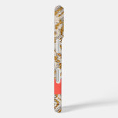 Gold Woven Fabric mit Ribbon und Kristall Case-Mate iPhone Hülle (Rückseite / Rechts)