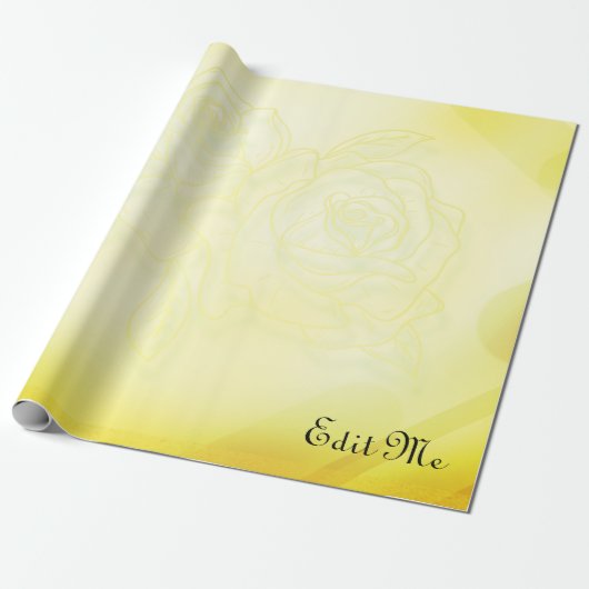 Gold Wrapping Paper Geschenkpapier (Ungerollt)