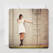 Gold-Wreath-Klasse 2015 Graduate-Foto-Karten Ankündigung (Rückseite)