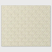 Gold XOXO Geschenkpapier (Flach)