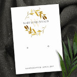 GOLD YELLOW FOLIAGE MONOGRAM EARRING DISPLAY LOGO VISITENKARTE<br><div class="desc">Für weitere Anpassungen oder andere passende Artikel kontaktieren Sie mich bitte unter yellowfebstudio@gmail.com</div>