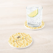 Gold Yellow Honey Bee Getränkeuntersetzer (Seite)