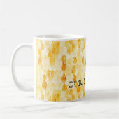Gold Yellow Honey Bee Kaffeetasse (Links)