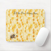 Gold Yellow Honey Bee Mousepad (Mit Mouse)