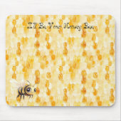 Gold Yellow Honey Bee Mousepad (Vorne)
