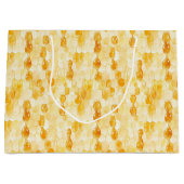 Gold Yellow Honey Birthday Große Geschenktüte (Vorderseite)