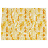 Gold Yellow Honey Birthday Große Geschenktüte (Rückseite)