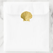 Gold Yellow Seashell Stickers (Tasche)